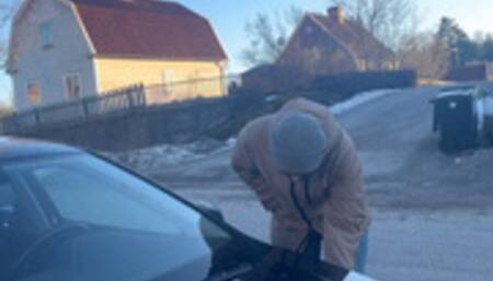 Spanking and corner time for scratching the car