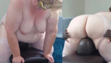 Hot Blonde Girlfriend Facesitting (Pussy Face Riding For Black Guy) (Face Fuck & Loud Moaning Creampie) POV, JOI, Load