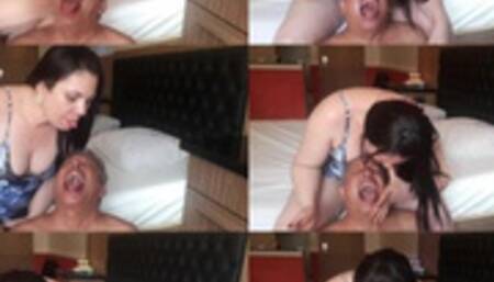 I LOVE MY MISTRESS SPIT - GODDESS LETICIA MILLER & SLAVE DJALMA - EXCLUSIVE LM VIDEOS MARCH 2023 - CLIP 3