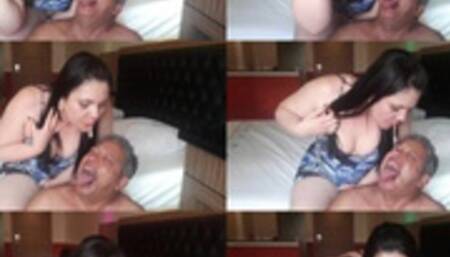 I LOVE MY MISTRESS SPIT - GODDESS LETICIA MILLER & SLAVE DJALMA - EXCLUSIVE LM VIDEOS MARCH 2023 - CLIP 1