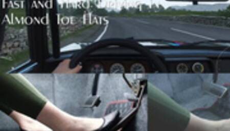 Fast and Hard Driving in Almond Toe Flats (mp4 720p)