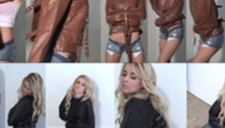 Alexis Leather Straitjacket Bondage Combo MOV