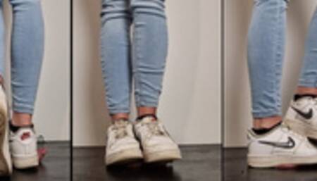 Nike Air Full Weight Cock Crush and Spitting - Painsisters