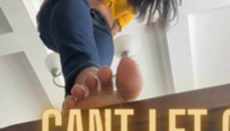 CANT LET GO OVER THE LEDGE FOOT WORSHIP