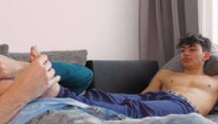 Sweet Twink Esteban Gets Tickled & Foot Worshipped