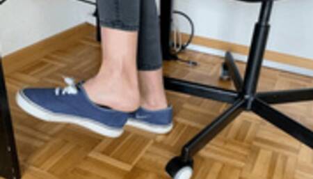 SHOEPLAY UNDER DESK IN SNEAKERS - MOV HD