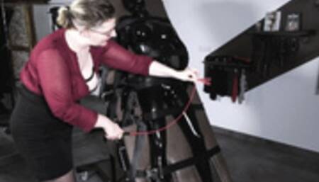 Latexboy Bound At The Table - FEMDom