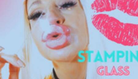 Big Lips Stamping Glass