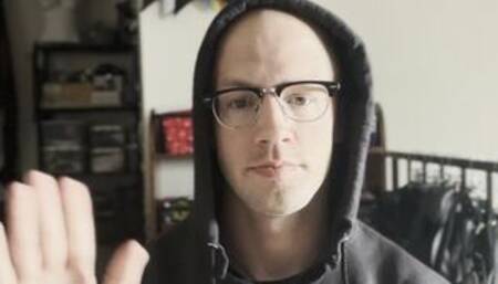 Duct Tape Self Gagged Masturbation