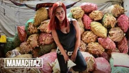 Curvy Yuly Perdomo has her Redhead Pussy Picked up & Fucked Deep - CARNE DEL MERCADO