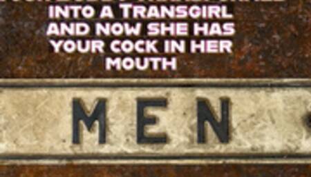 Your Buddy Transformed into a Transgirl and now she has your cock in her mouth