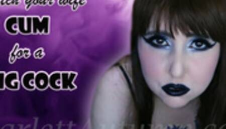 Watch your Wife Cum for a Big Cock MP4