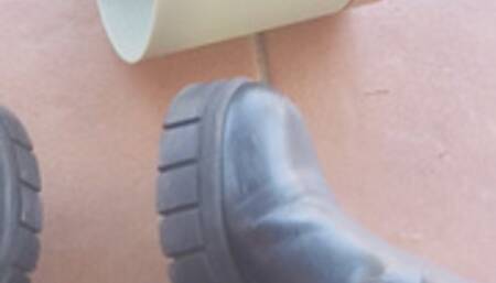 black boots and crushing vase roll