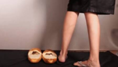 MILF Model Bread Slippers - 4K MP4