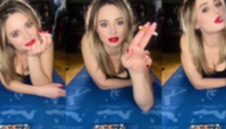 Cigarette or stretching?