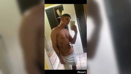 Fat Ass Brazilian Model Filming Hismself