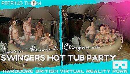 Swingers Hot Tub Party With Inara Stark, Hannah Symonds And Cheyanne Rose