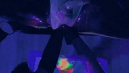 UV Double Anal #fisting and hand holding with Anura Laas and Mina the Sinner @mazmorbidfetish