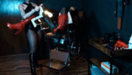 Horny fucked rubber bitch