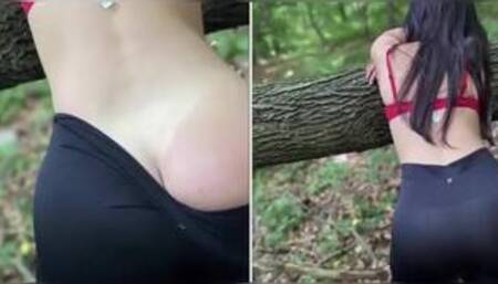 Beurette fait sa pute dans la foret derriere le quartier