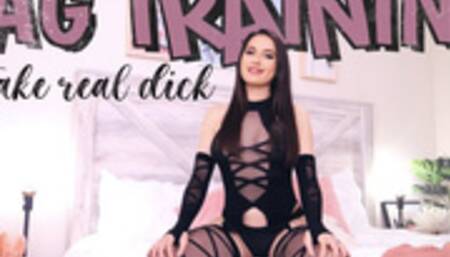 Faggot Training to take Real Dick