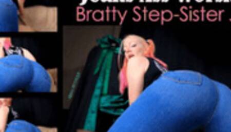 Jeans Ass Worship: Bratty Step-Sister JOI - mp4