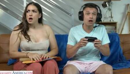 Busty Hot Tutor Gets Creampied By Gamer Guy