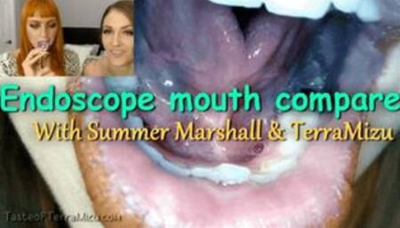 Endoscope Mouth Compare - Summer Marshall & TerraMizu - HD 720 WMV