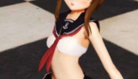 MMD 電ちゃんの乳もみlupin