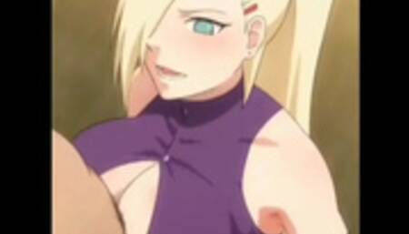 Ino haciendo paja cubana boobjob naruto
