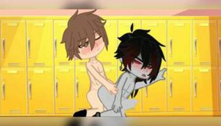 Gacha Heat Yaoi (1/2) Two boys Splitting your Ass, His turn and Mine turn