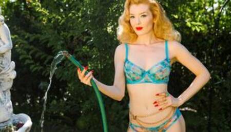 Hard body MILF Playboy model striptease