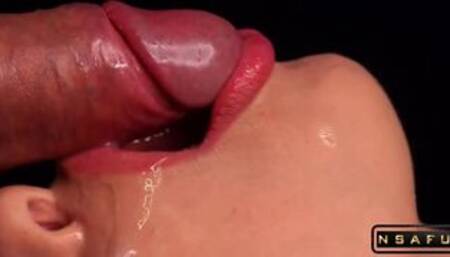 CLOSE UP Tongue and Lips BLOWJOB BEST