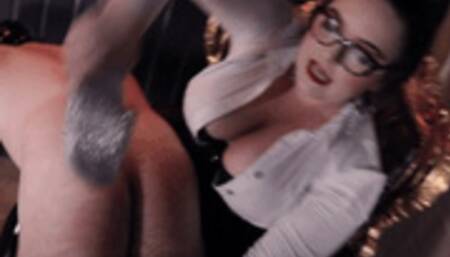 OTK spanking for bad servitude (Mistress Karino) [720p]