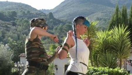 Maya Homerton - Cruel Predicament Bondage Walk Training Lesson in a Public Park - Part 2 wmv HD