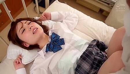 [blk-530] My Friend Is A Bratty Gal That Ends Up Sharing A Bed Right Next To Me At The School Nurses Office, We Cut Class So We Can Fuck All Day Long Till Im Empty Of Cum! Wan Horikita Scene 1 P4