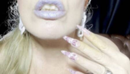 Blowing smoke in your face - Yellow teeth and fingers - Lipstick - Long nails