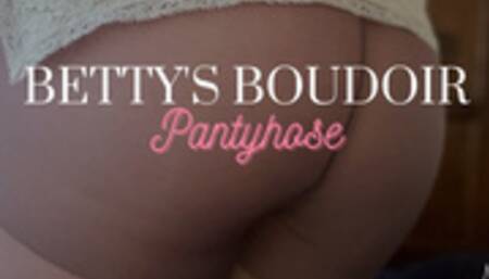 Betty's Boudoir: Vintage White Slip and Pantyhose
