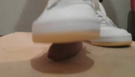 Cock Crush Cum with brand new Adidas Forum HD