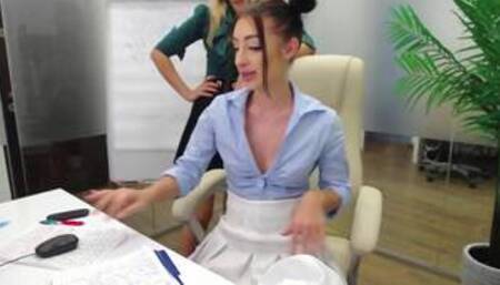 horny ladies in the office