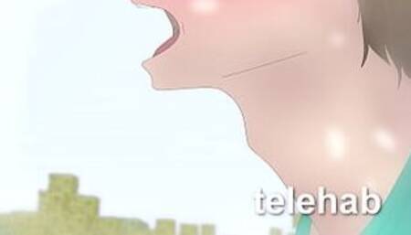 Alex showed her pussy under her skirt to Steve!Minecraft hentai porn