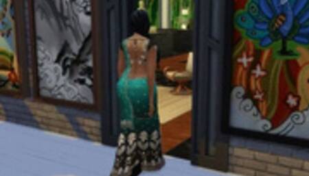 Desi Indian MILF Aunty Pooja got a creampie at her job interview - Wicked Whims