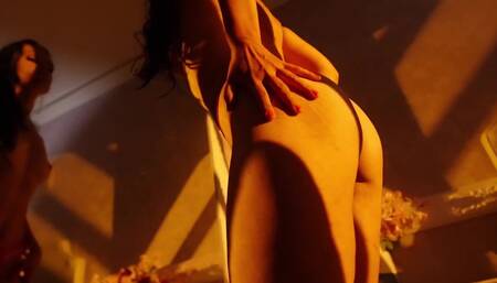 Highly passionate striptease video, where i almost took my lingerie off