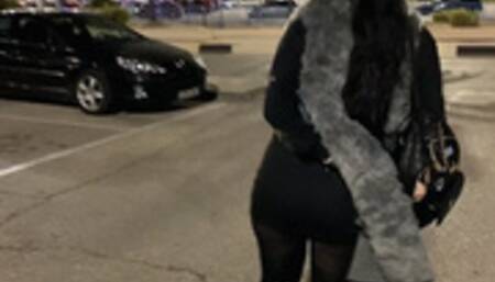 prdos in the public parking lot of the shopping center