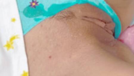 Step daddy uses a teenage camel toe