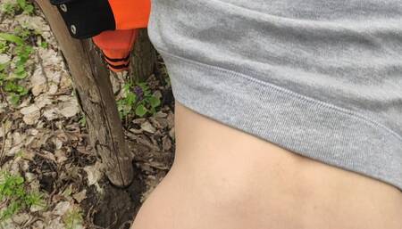 Walk in the Forest Ended With Sex in Doggy Style and Cum on My Anal