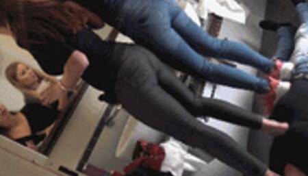 GABRIELLA & SCARLET - Make up time - Trampling and facestanding in sneakers and barefoot (For mobile devices)