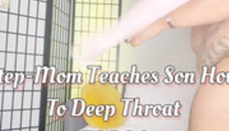 Stepmom Teaches Stepson How to Deep Throat TABOO