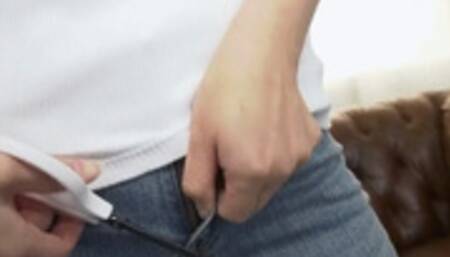 RIPPED JEANS SMALL FEAT ASIAN FOOTJOB