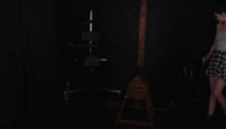 Rose Jai pussy split, flogged, nipple clamps, clothes pins